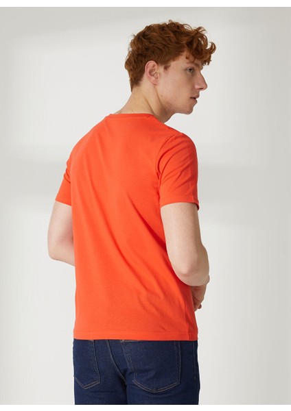 Bisiklet Yaka Turuncu Erkek T-Shirt FM23S01TGORANGE indirimleri