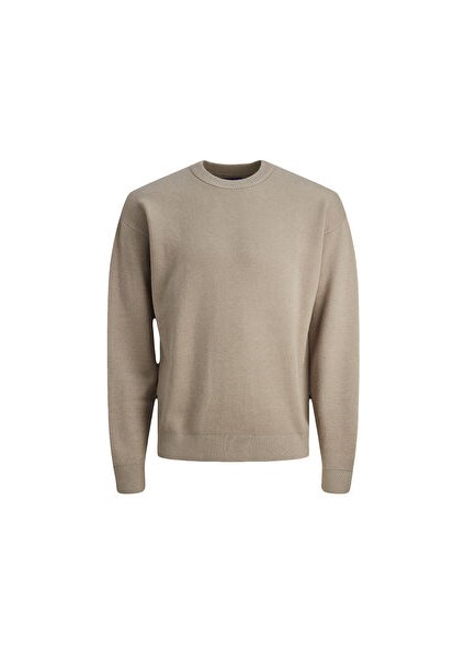 Bisiklet Yaka Standart Krem Erkek Kazak 12242512_JORRAY Knıt Crew Neck