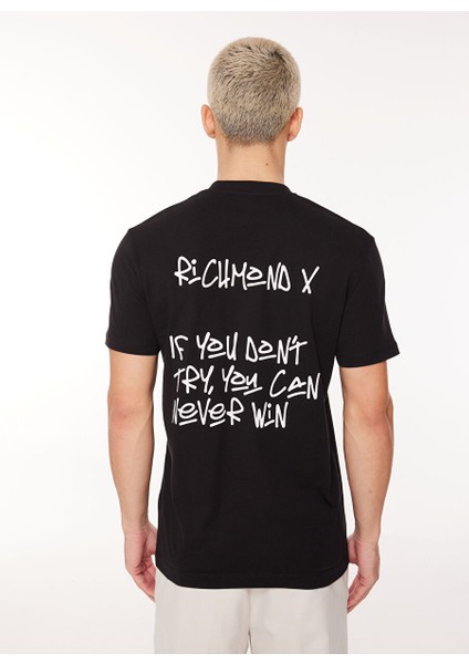 Bisiklet Yaka Siyah Erkek T-Shirt UMA23003TS indirimleri