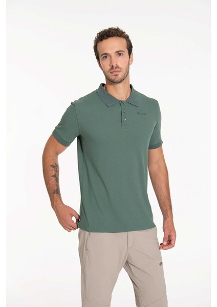 Teal Polo Yaka Erkek Tişört Yeşil