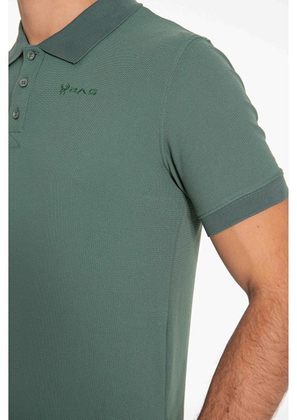 Teal Polo Yaka Erkek Tişört Yeşil