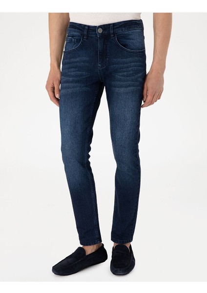 Lacivert Slim Fit Jean Pantolon fiyatları