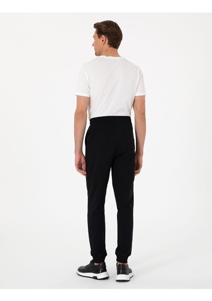 Siyah Slim Fit Eşofman Altı