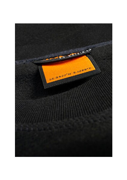 Yuvarlak Yaka Siyah Erkek Sweatshırt 12241523_JCOLAB Sweat Crew Neck Aw2