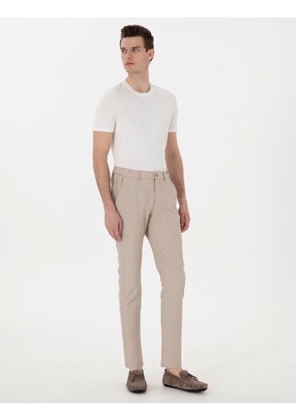 Vizon Slim Fit Gofre Kanvas Pantolon