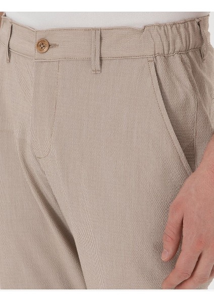 Vizon Slim Fit Gofre Kanvas Pantolon
