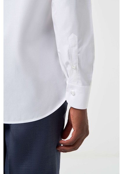 Erkek Regular Fit Klasik Gömlek Beyaz GM23K232027_D01 fırsatları