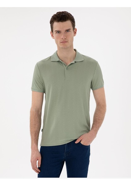 Yeşil Slim Fit Tişört