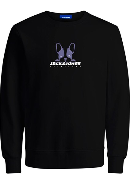 Yuvarlak Yaka Siyah Erkek Sweatshırt 12248906_JORDOG Sweat Crew Neck Fst