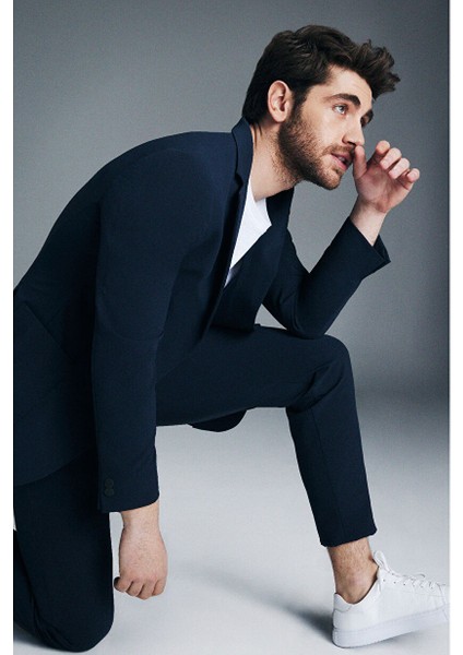 Lacivert Performans Suit Slim Fit Düz Takım Elbise fiyatları