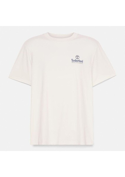 Illustrated Tree Logo Back Graphic Tee Erkek Tişört TB0A6DG5CM91
