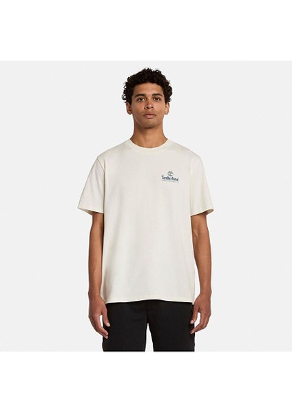 Illustrated Tree Logo Back Graphic Tee Erkek Tişört TB0A6DG5CM91