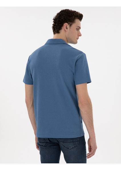 Mavi Slim Fit Tişört