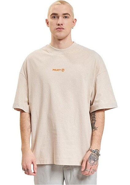 Erkek T-Shirt Jcoprjct Tee Ss Crew Neck 12250713-MOONBEAM