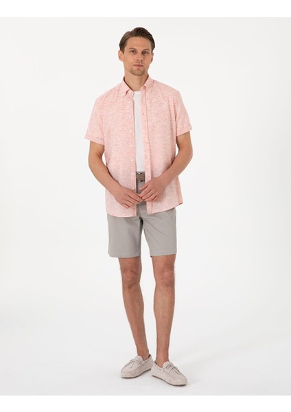 Taş Slim Fit Dokuma Şort