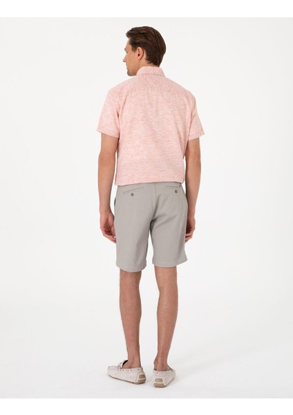 Taş Slim Fit Dokuma Şort