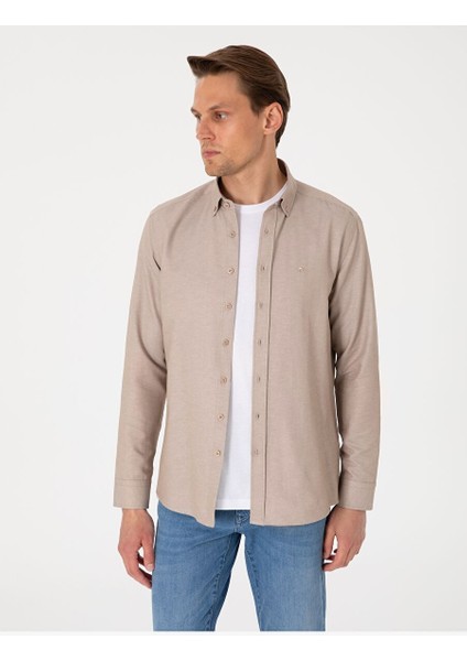 Vizon Oxford Slim Fit Kolay Ütülenebilir Gömlek