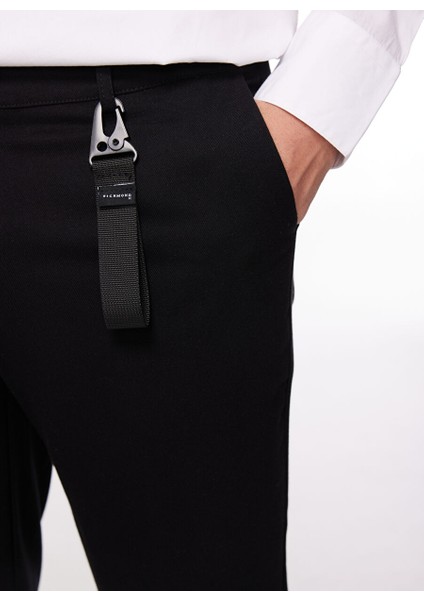 Normal Bel Bol Paça Straight Siyah Erkek Pantolon UMA23143PA fırsatları