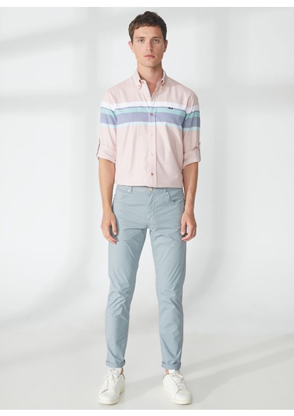 Normal Bel Normal Paça Slim Fit Mavi Erkek Pantolon A261DAVE362TC506/TB