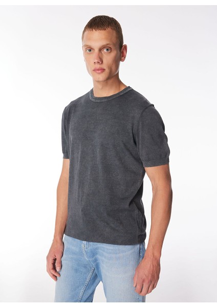 Gmg Fırenze Bisiklet Yaka Slim Fit Antrasit Erkek Kazak GU24MSS04001
