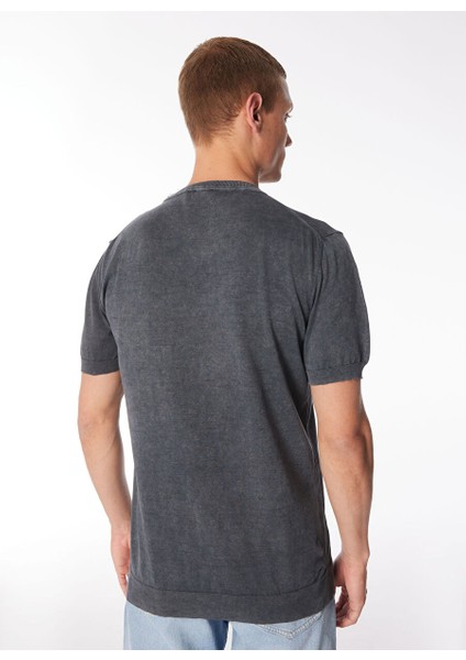 Gmg Fırenze Bisiklet Yaka Slim Fit Antrasit Erkek Kazak GU24MSS04001