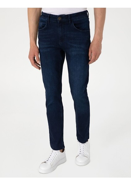 Koyu Lacivert Slim Fit Jean Pantolon fiyatları