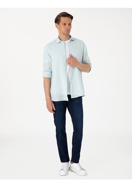 Koyu Lacivert Slim Fit Jean Pantolon modelleri