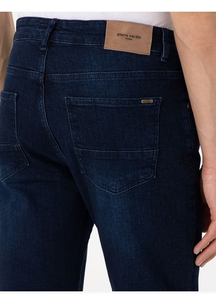 Koyu Lacivert Slim Fit Jean Pantolon