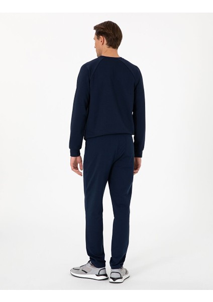 Lacivert Slim Fit Eşofman Altı
