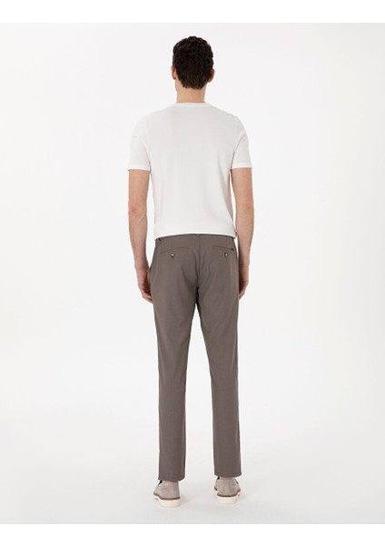 Vizon Slim Fit Beli Lastikli Kanvas Pantolon fırsatları