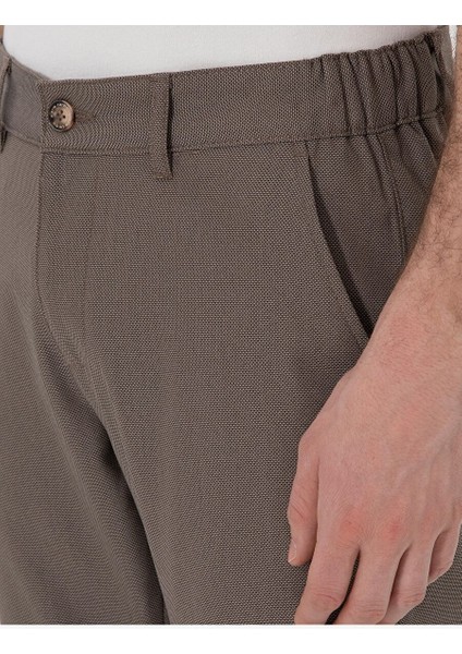 Vizon Slim Fit Beli Lastikli Kanvas Pantolon indirimleri