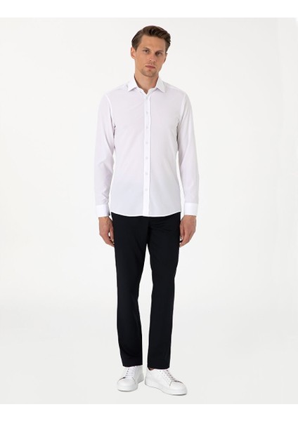 Lacivert Slim Fit Kumaş Pantolon