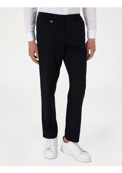 Lacivert Slim Fit Kumaş Pantolon