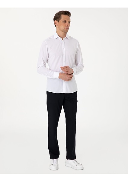 Lacivert Slim Fit Kumaş Pantolon