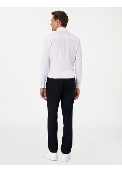 Lacivert Slim Fit Kumaş Pantolon