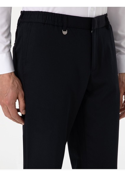 Lacivert Slim Fit Kumaş Pantolon