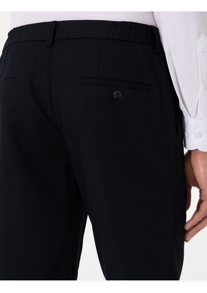 Lacivert Slim Fit Kumaş Pantolon