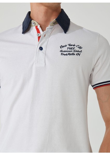 Beyaz Erkek Polo T-Shirt FM23S25QCWHITE fırsatları
