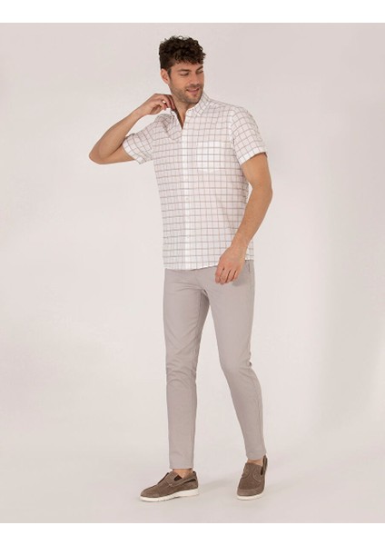Haki Regular Fit Kısa Kollu Gömlek