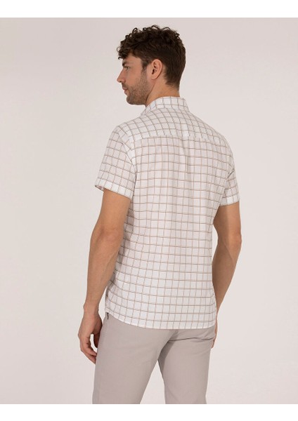 Haki Regular Fit Kısa Kollu Gömlek