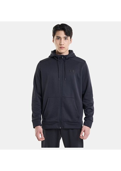 Erkek Ua Armour Fleece Tam Fermuarlı Kapüşonlu Üst 1373357-001