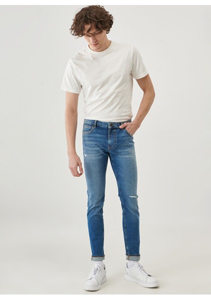 Erkek Düz Paça Regular Fit Denim Pantolon L736010396 Malone Skinny Jean