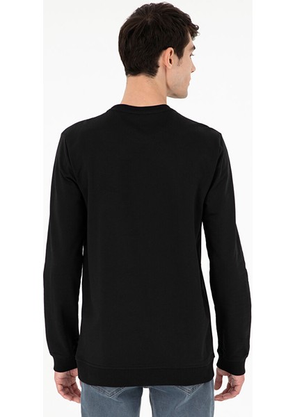 Siyah Regular Fit Sweatshirt