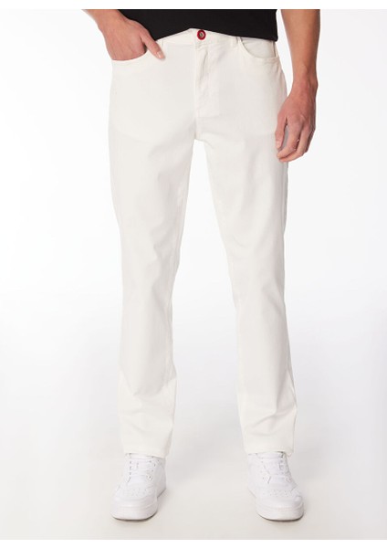 Gmg Fırenze Standart Bel Normal Paça Regular Fit Ekru Erkek Pantolon GU24MSS01210