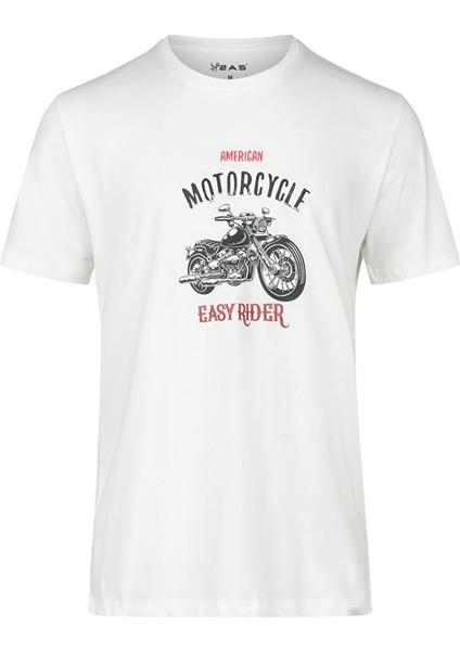 Alex Baskılı Erkek Sıfır Yaka T-Shirt