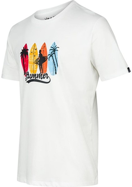 Alex Baskılı Erkek Sıfır Yaka T-Shirt