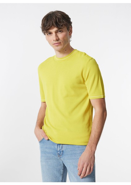 Gmg Fırenze Bisiklet Yaka Regular Fit Sarı Erkek Kazak GU24MSS04004