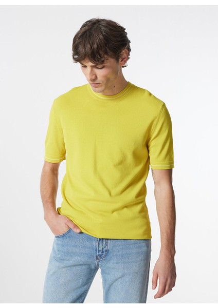 Gmg Fırenze Bisiklet Yaka Regular Fit Sarı Erkek Kazak GU24MSS04004