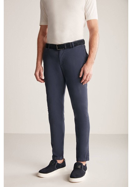 Lacivert Yazlık Chino Pantolon