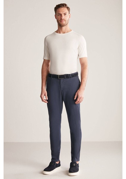 Lacivert Yazlık Chino Pantolon